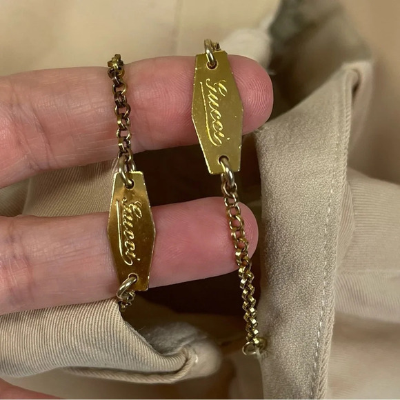 GUCCI Skirt Womens Tan Wool Made in Italy Vintage Size IT 46 / US 10 - Picture 3 of 13